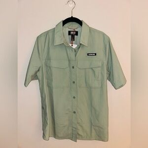 Alaskan Hardgear AKHG Green Outdoor Crooked River Shirt S Short Sleeve UPF 45